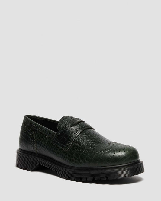 Textured Brogue Loafers