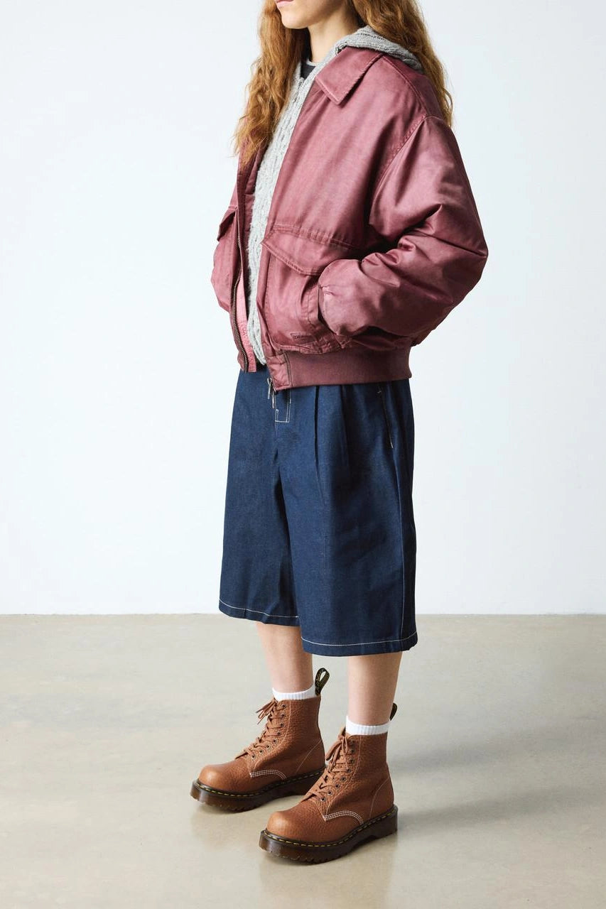 Textured Brown Combat Boots