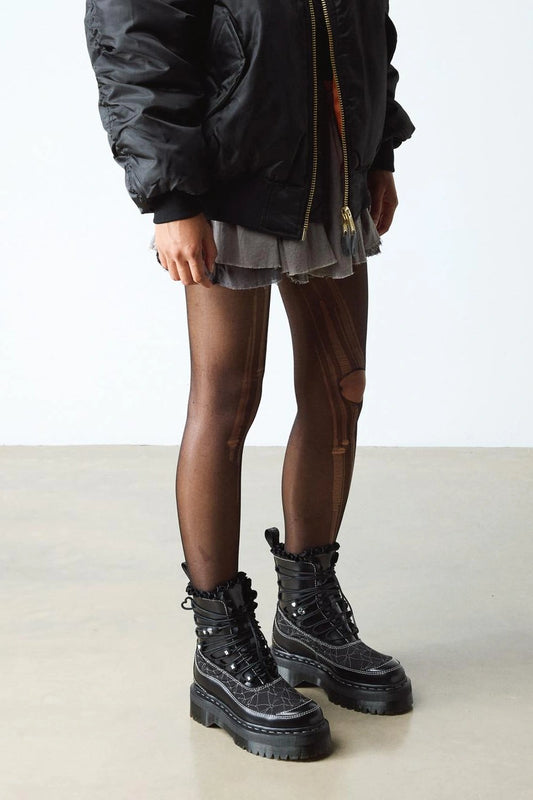 Frilled Platform Boots