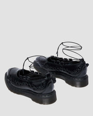 Frill Lace Up Ballet Flats