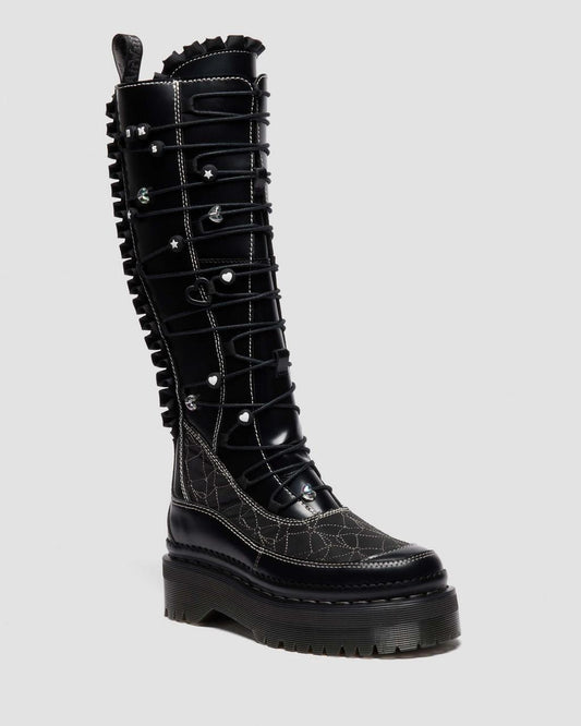 Laced Frill Platform Boots