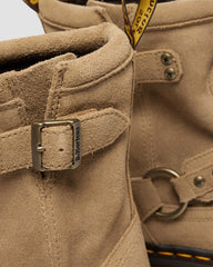 Harness Strap Suede Boots