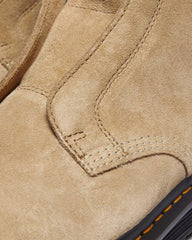 Tan Suede Slip On Boots