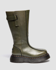 Green Platform Tall Boots