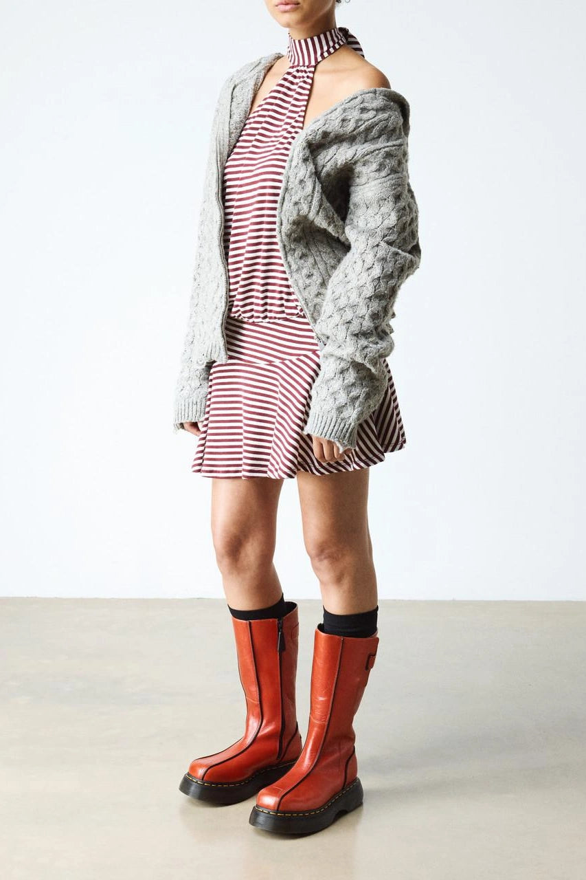 Orange Platform Boots