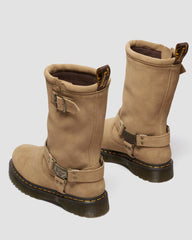 Suede Biker Boots