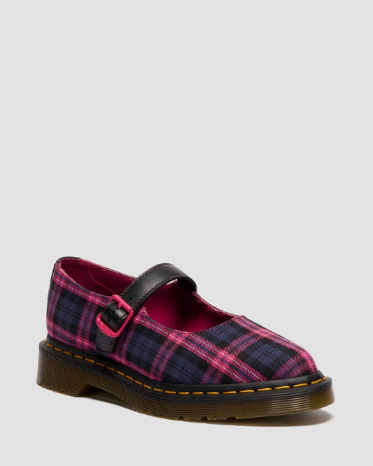Pink Plaid Mary Jane Shoes