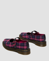 Pink Plaid Mary Jane Shoes