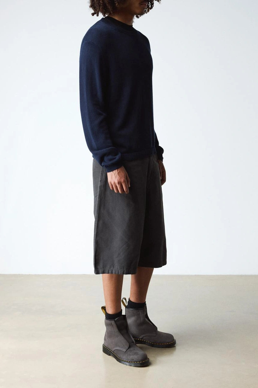 Nubuck Slip On Ankle Boots