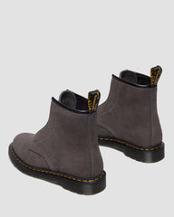 Nubuck Slip On Ankle Boots