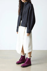 Plum Nubuck Ankle Boots