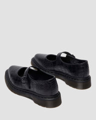 Textured Leather Mary Janes