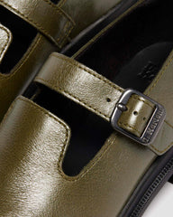 Chunky Square Toe Buckle Shoes