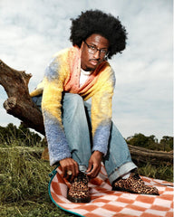 Leopard Print Moc Toe Shoes