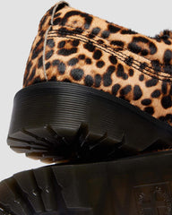 Leopard Print Moc Toe Shoes