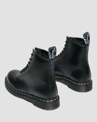 Contrast Stitch Leather Boots