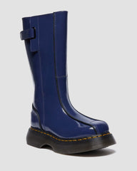 Blue Patent Platform Boots