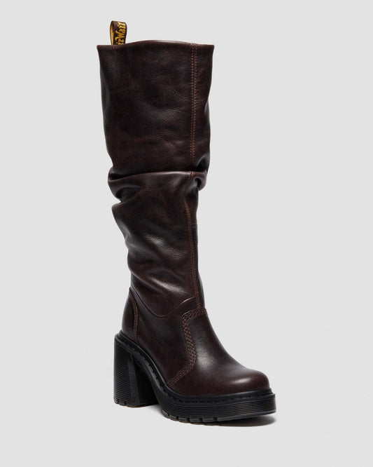 Chunky Heel Knee Boots
