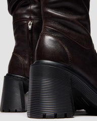Chunky Heel Knee Boots