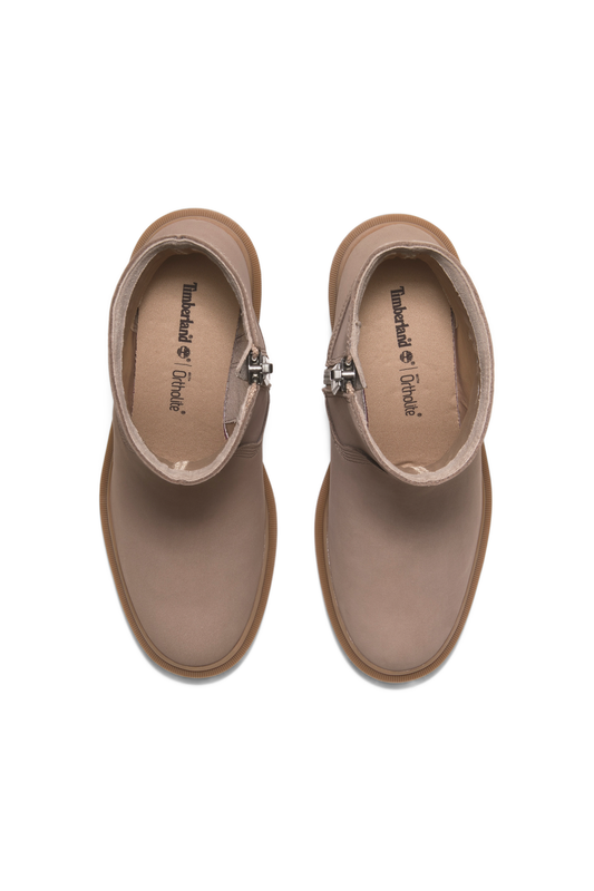 Leather Mid Zip Boots