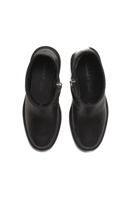 Leather Side Zip Ankle Boots