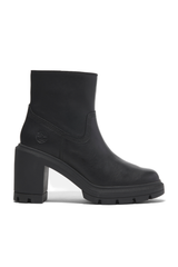 Leather Side Zip Ankle Boots