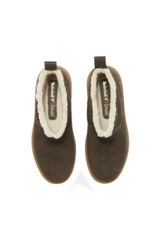 Chunky Platform Boots with Faux Fur Lining