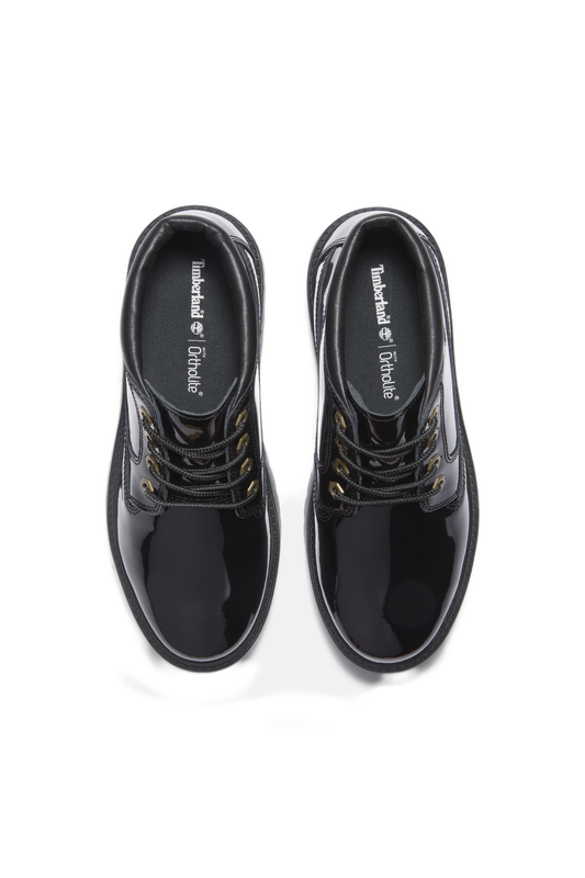 Glossy Platform Chukka Boots