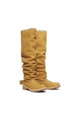 Tall Pull On Leather Boots