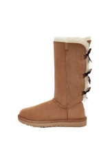 Tall Bow Detail Sheepskin Boots