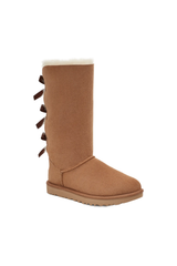 Tall Bow Detail Sheepskin Boots