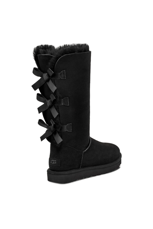 Tall Bow Detail Sheepskin Boots