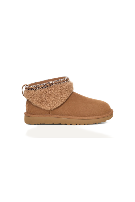 Curly Sheepskin Mini Boots