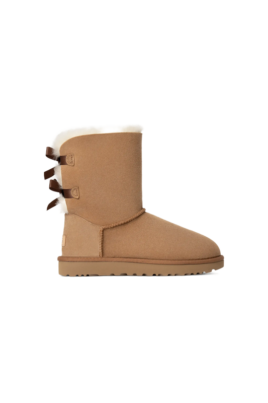 Cozy Sheepskin Boots with Satin Bows