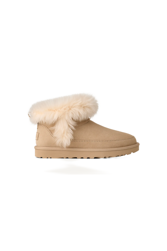 Cozy Sheepskin Trimmed Booties